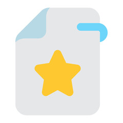 favorite file Icon Illustration