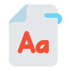 font file Icon Illustration