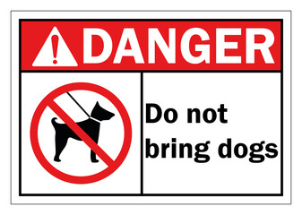 Dog prohibition sign Vector illustration