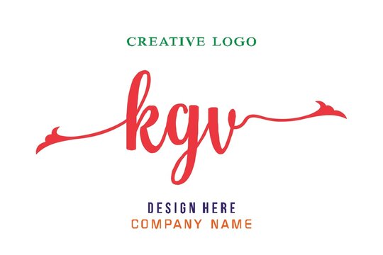 kgv lettering, perfect for company logos, offices, campuses, schools, religious education