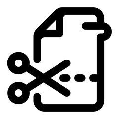cut file Icon Illustration