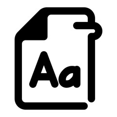 font file Icon Illustration