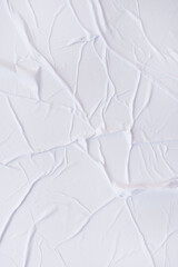 Blank paper crumpled texture and creased paper poster background. Wet crumpled paper texture backgrounds for various purposes. 