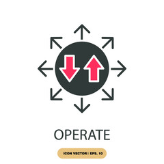 operate icons  symbol vector elements for infographic web