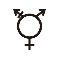 Transgender flat icons. Pictogram vector illustration symbol