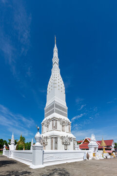 Tha Uthen Pagoda of Phra That Tha Uthen temple in Tha Uthen District, Nakhon Phanom, Thailand.