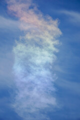 Fototapeta na wymiar Fire rainbow over the Santa Cruz Mountains