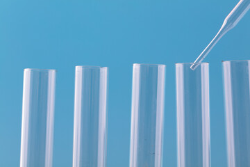 Obraz premium Close up of glass tube straw