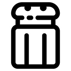 salt shaker Icon Illustration