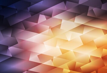 Fototapeta premium Light Pink, Yellow vector background in polygonal style.