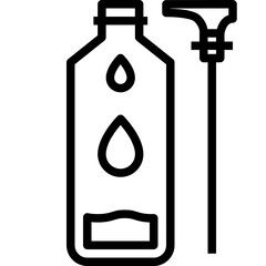 refilled container black outline icon