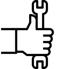 repair things black outline icon