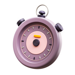 3D illustration Stopwatch