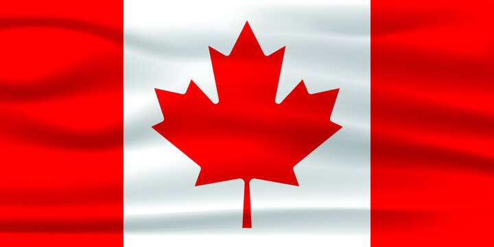 The Realistic National Flag Of Canada