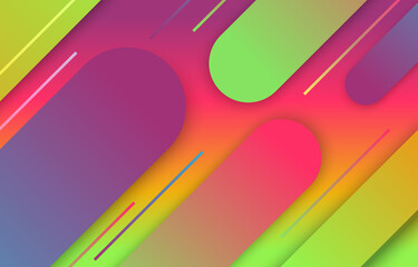 Abstract frashy colorful gradient background. futuristic, papercut wallpaper