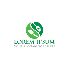 nature food logo , restaurant logo