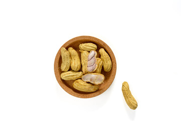 walnuts in a wooden spoon