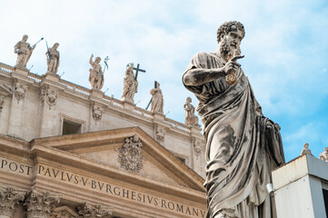 Obraz premium View of the Saint Peter Square in Vatican City
