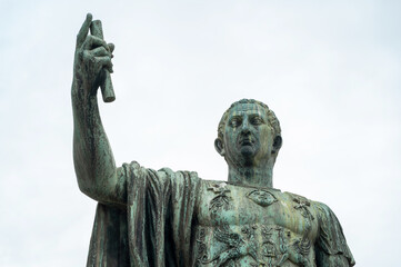 Statue of Augustus Caesar in Rome, Italy