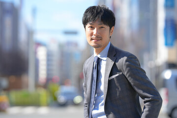 都会のビジネスマン