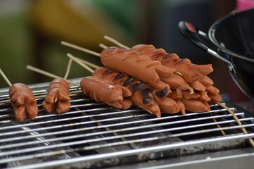 grilled sausages on sale
