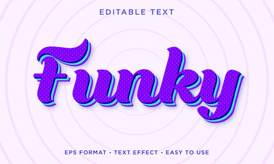 Funky 3D editable text effect