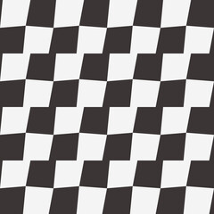 Checkered simple pattern. Retro stylish pattern for design and print. Chess pattern black and white.