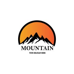 Mountain icon Logo Business Template Vector