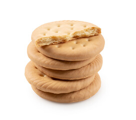 Cookies placed on a white background.