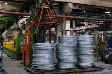 Wire production plant