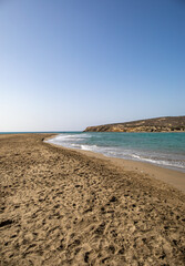 Macheria beach on Rhodos island, Dodecanese islands, day time