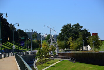 Panorama at the Mississipi River in Memphis, Tennessee