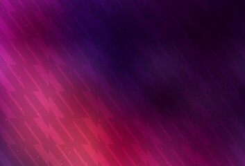 Fototapeta premium Dark Pink vector background with straight lines.