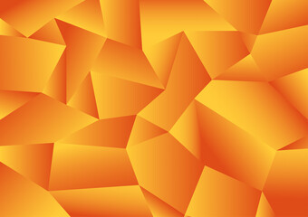 Abstract yellow and red gradient polygon background pattern