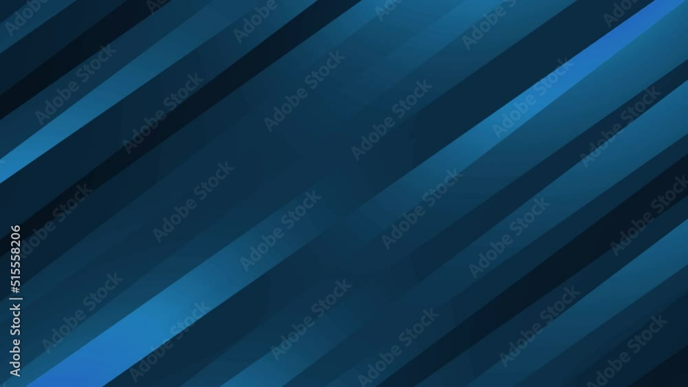 Poster blue abstract of modern lines and style animation. moving lines looping animation 4k footage concept