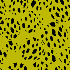 Abstract modern leopard seamless pattern. Animals trendy background. Color decorative vector stock illustration for print, card, postcard, fabric, textile. Modern ornament of stylized skin