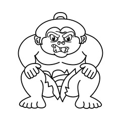 Sumo wrestler icon
