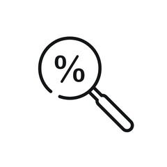 Sale search icon design. vector illustration