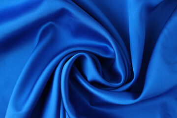 Blue fabric cloth texture for background and design art work