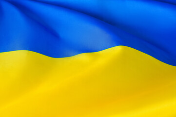 Ukrainian national flag yellow and blue