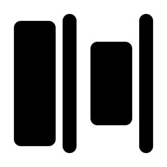 horizontal distribute right icon