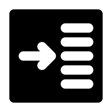 increase indent icon