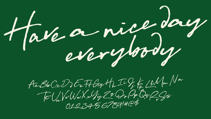 Hand drawn funny comic font. Good mood and  party inspired this font. Vector illustration