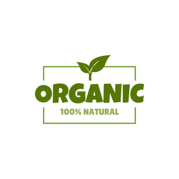 Organic label, logo. Organic, natural product concept.