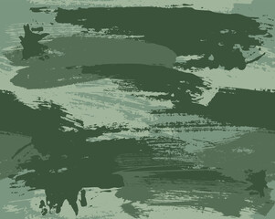 Seamless green brushstroke camouflage repeat pattern made as repetitive vector graphic