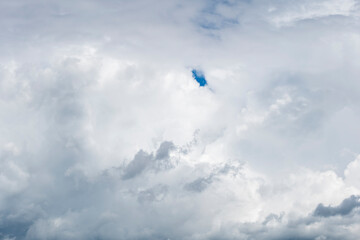 Beautiful cloudy sky for background and wallpaper. Sky before rain with copy space.