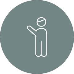 Waving to people Icon