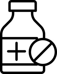 Medicine outline icon