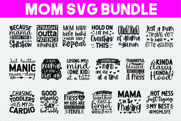 mom svg bundle