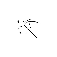 magic wand icon logo vector illustration design template
